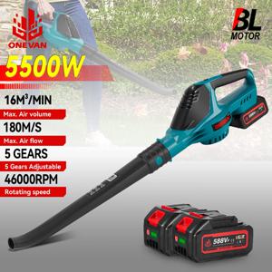 5500W 브러시리스 전기 공기 송풍기 46000RPM 무선 효율적인 잎 눈 먼지 21V 18V 배터리에 대한 높은 강력한 도구를 불고