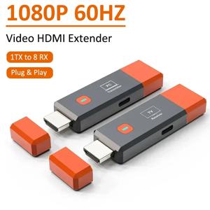 1080P 50M 무선 HDMI 익스텐더 비디오 송신기 수신기 어댑터 TV 스틱 동글 카메라 노트북 PC-TV 모니터 프로젝터