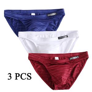 3 PCS 남자 팬티 나일론 속옷 남성 브랜드 복서와 속옷 옴므 많은 럭셔리 세트 섹시한 반바지 선물 슬립