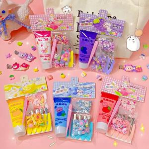 업그레이드 시뮬레이션 크림 젤 헤어 클립 장식, DIY 어린이 수제 장난감 세트, 재료 패키지, 송진 액세서리, 신제품
