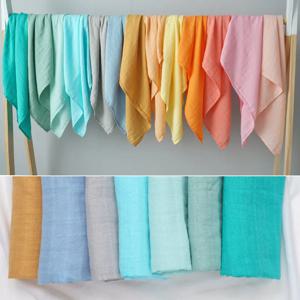 60*60 1PCS 70% 대나무 30% 면 아기 담요 아기 침대 부드러운 Swaddle 신생아 순수 컬러 먹이 Bibs 두건 Burp 천 수건 스카프