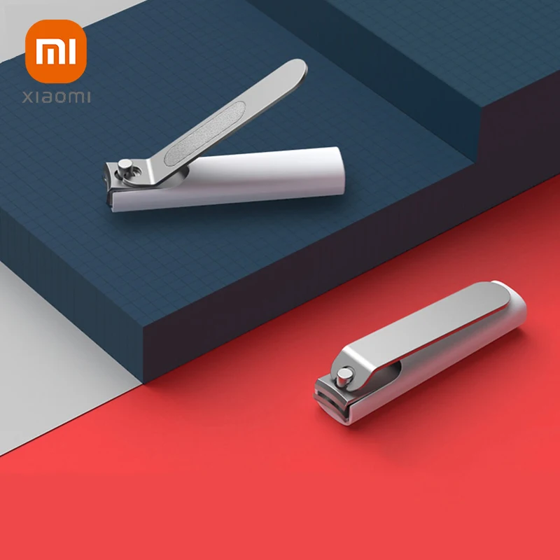 XIAOMI Mijia 안티 스플래시 손톱깎이 420 스테인레스 스틸 날카로운 내구성 휴대용 페디큐어 트리머 손톱 파일 (스토리지 쉘 포함)