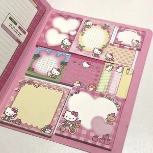 카와이 편의 도서 Mymelody Kuromi Cinnamoroll 노트 북 귀여운 붙여 넣기 메모장 학생 사무용품