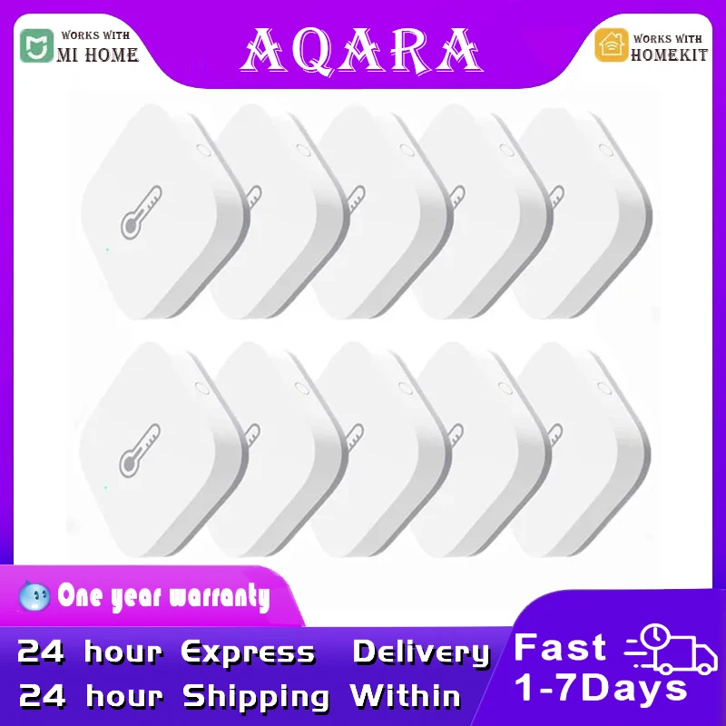 글로벌 버전 Aqara 온도 습도 센서 스마트 공기 압력 센서 Zigbee 스마트 홈 Xiaomi APP Mi home Homekit APP