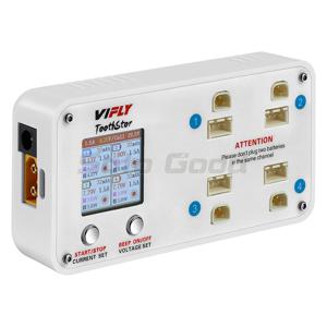 VIFLY ToothStor 4 포트 2S 밸런스 충전기(저장 모드 포함) LCD 디스플레이 RC FPV 프리스타일 레이싱 드론용 LiHV/LiPo 배터리