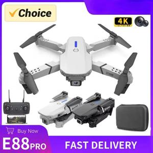 KBDFA 2023 새로운 E88 Pro WIFI FPV 드론 광각 HD 4K 1080P 카메라 높이 RC Foldable Quadcopter Dron 헬리콥터 장난감 선물을 잡아