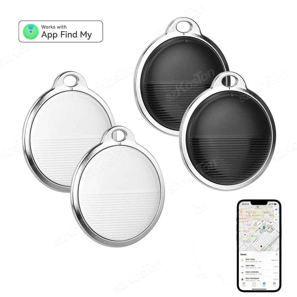 IOS 용 GPS 트래커 스마트 블루투스 호환 미니 GPS 로케이터 지갑 키 애완 동물 파인더 분실 방지 장치 내 앱 찾기와 함께 작동