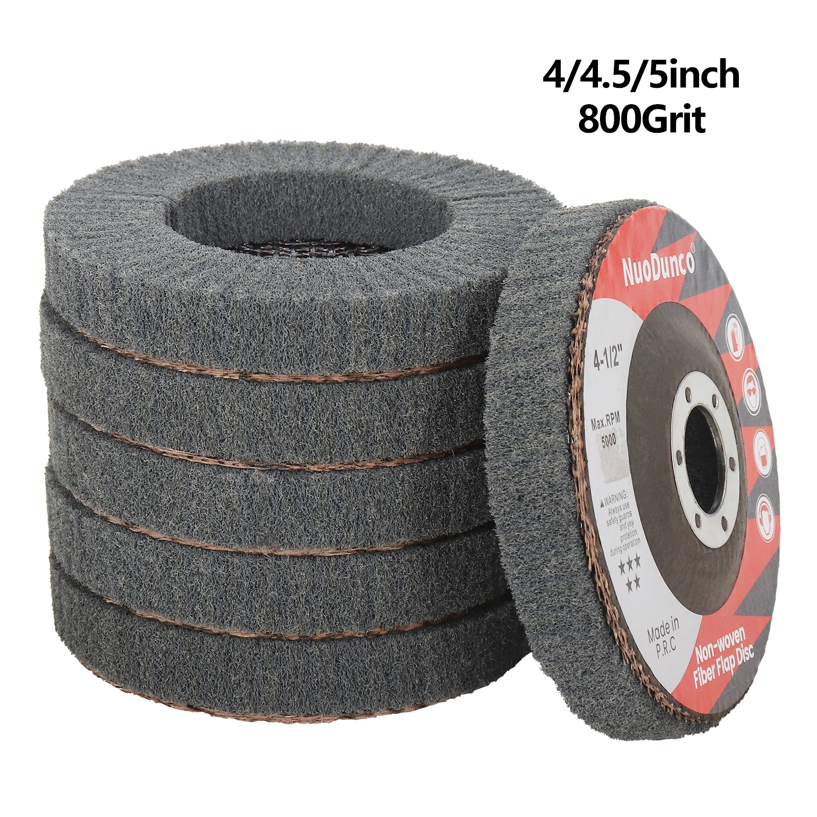 SIFANG 4/4.5/5 인치 1PC 나일론 섬유 플랩 연마 휠 디스크 800 그릿 목재 금속 버핑 용 앵글 그라인더 용