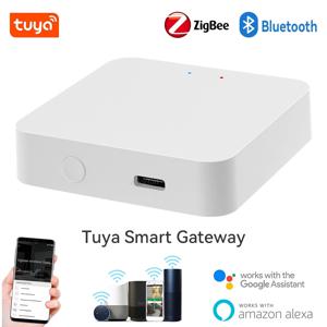 Tuya 스마트 게이트웨이 허브 Bluetooth ZigBee 무선 게이트웨이 스마트 홈 장치 브리지 BT 스마트 라이프 APP Alexa Google과 함께 작동