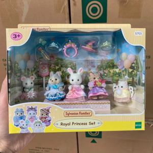 원래 Sylvanian 가족 애니메이션 소녀 피규어 아기 시리즈 그림 세트 Pvc 동상 모델 인형 방 장식 장식 어린이 장난감 선물