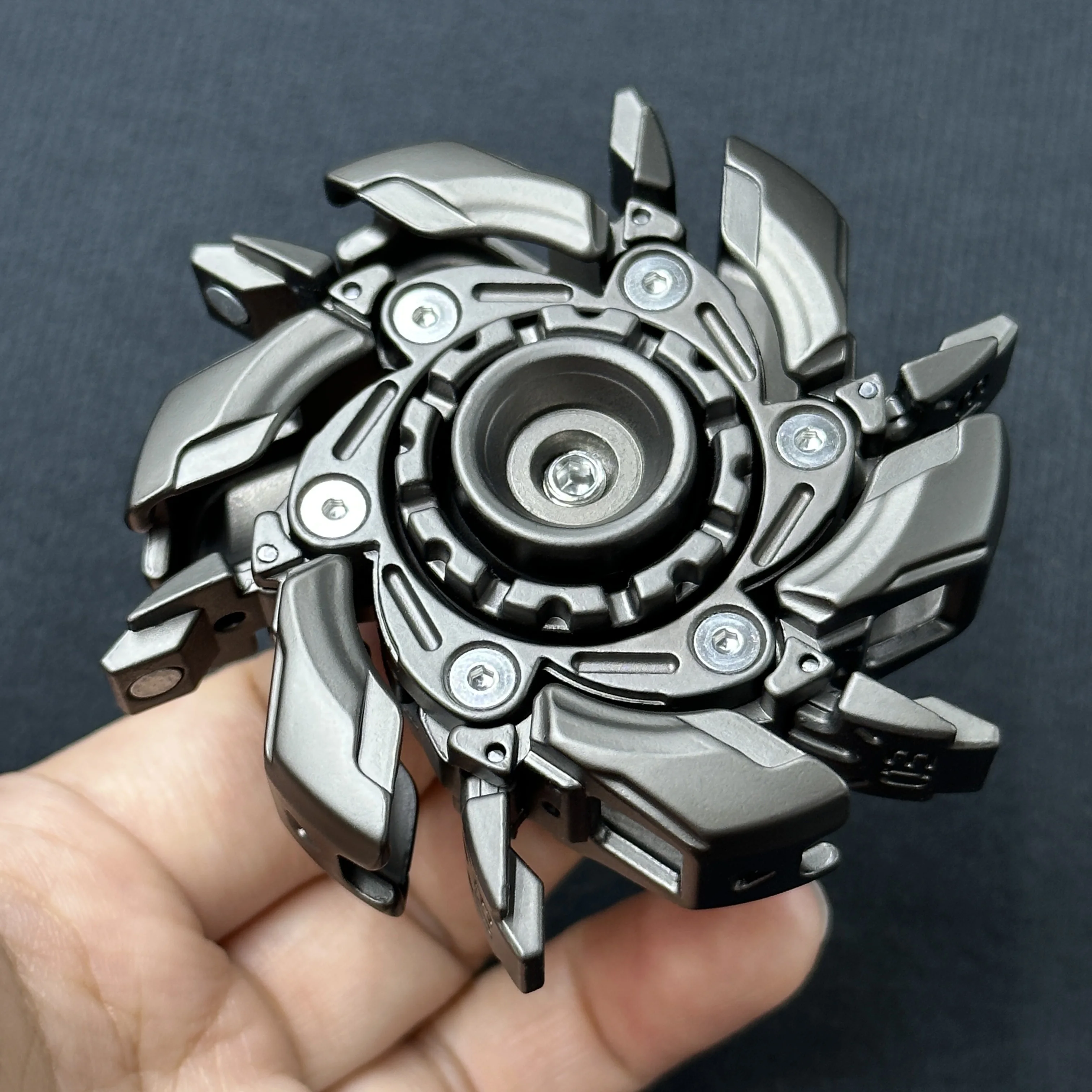 EDC Fidget 슬라이더 오픈 갑옷 회전 TopFidget 장난감 성인을 위한 스트레스 완화 자기 메타