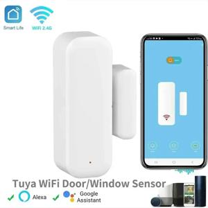 Tuya WiFi 도어 센서 창 센서 스마트 홈 무선 도어 감지기 Alexa Google 홈용 스마트 라이프 APP 원격 제어