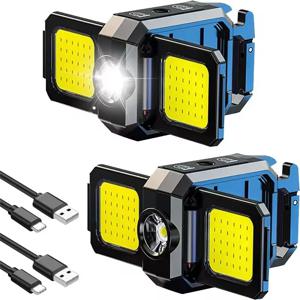 미니 키 체인 빛 1000LM COB LED XPE 포켓 작업 빛 USB 충전식 손전등 IPX4 야외 캠핑 하이킹에 대 한 방수