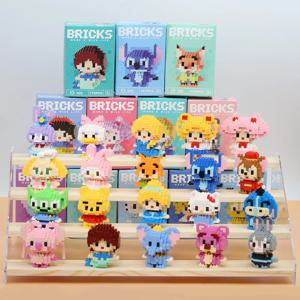 디즈니 스티치 미키 애니메이션 애니메이션 블록 Kuromi My Melody Diseney Cinnamoroll 마우스 빌딩 블록 인형 장난감 어린이 생일 선물