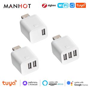 Tuya WiFi/Zigbee 스마트 마이크로 USB 어댑터 스위치 Alexa Google Home Yandex Alice 용 5V 미니 USB 전원 어댑터 음성 제어 플러그