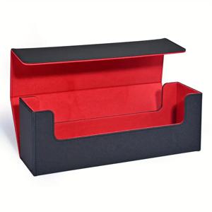 트레이딩 카드 보관 상자, 600개 이상의 싱글 슬리브 카드 보유, PU 가죽 TCG 카드 상자, 매직 게임 카드, 스포츠 카드에 적합합니다.