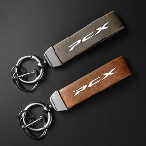 혼다 PCX 125 PCX125 PCX 150 PCX150 2010-2020 2019 2018 고급 가죽 오토바이 키 체인 홀더 열쇠 고리 액세서리