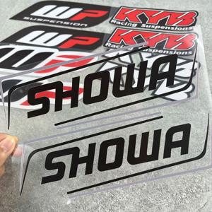 오토바이 서스펜션 시스템 스티커 방수 포크 Kyb Wp Showa 데칼 for Yamaha Honda Suzuki Ktm Kawasaki Benelli BMW Ducati