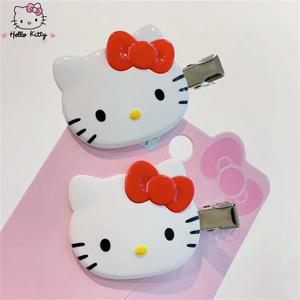 Kawaii Sanrio 헬로 키티 머리핀 소녀 장식품 애니메이션 액세서리 만화 Headrope Scrunchies 헤어 서클 머리 장식 헤어 선물