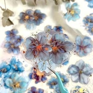빈티지 꽃 화려한 꽃 편지 재료의 20 시트 팩 DIY 장식 콜라주 기본 스크랩북 애완 동물 스티커