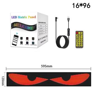 LED 매트릭스 픽셀 패널 빛 블루투스 App 5V USB 제어 스크롤 광고 LED 자동차 로그인 애니메이션 자동차 Sho에 대 한 프로그래밍 가능