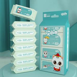 부드러운 아기 물티슈, 손 입 청소 대형 팩, 아기 부드러운 물티슈, 일회용 하이 퀄리티 청결 청소 물티슈, 아기 신제품