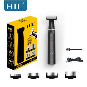 HTC 남성용 전기 사타구니 헤어 트리머, 바디 그루밍 클리퍼, 남성용 비키니 제모기, 충전식 면도기