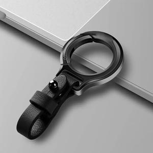 가죽 자동차 키 체인 펜던트 열쇠 고리 체인 매달려 남자 여자 선물 유니버설 내구성 금속 반지 크리 에이 티브 키 체인 자동차 스타일링