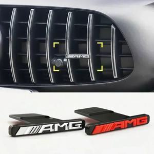 자동차 후드 프론트 그릴 엠블럼 로고 스티커 배지, 메르세데스 벤츠 AMG GLA GLC GLE GLS GT A C E G 클래스 W177 W210 W211 E53 G63 GT