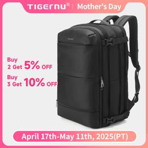 Tigernu 여행 배낭 남자 비즈니스 배낭 Schoolbag 확장 가능한 USB 가방 대용량 17 노트북 가방 방수 가방 배낭