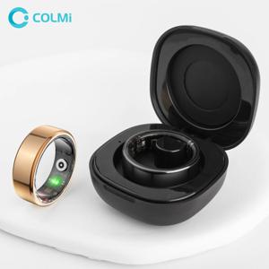 2024 COLMI R02 스마트 링(남성용 충전 케이스 포함), 배터리 수명, 39일, 건강 모니터, 5ATM 방수