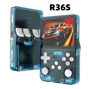R36S 레트로 핸드 헬드 비디오 게임 콘솔 Linux 시스템 3.5 인치 IPS 스크린 R35s Plus 휴대용 포켓 비디오 플레이어 64GB 128GB