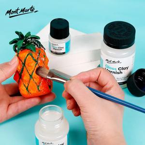 20ml/60ml Mont Marte 광택 클레이 바니시 광택 시그니처 클레이 조각 실란트, 폴리머 또는 공기 경화 클레이용