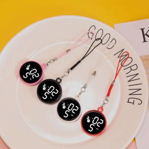창의적인 펜던트 LED 시계, 간단한 초등학생 펜던트 터치 전자 시계