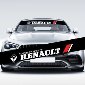Renault RS DUSTER Megane 2 3 Clio 4 Captur Kadjar 자동차 액세서리 용 새 자동차 전면 및 후면 유리 그늘 장식 스티커
