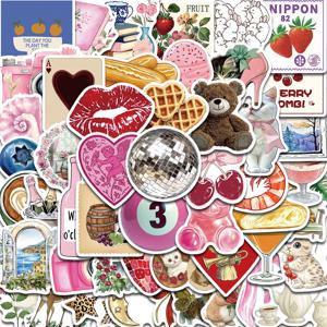 50PCS 미적 Pinterest 스티커 장식 패션 하라주쿠 노트북 수하물 크리 에이 티브 벽 바 장식 streetwear 크리 에이 티브 스티커