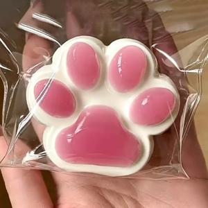 고양이 발 Squishy 안티 스트레스 발 Squishy 장난감 Taba Squishy Kedi Patisi Squishy 소프트 젤리 느낌 Squishy 테이블 불안 완화 선물