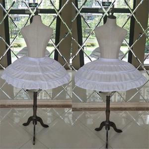 흰색 3 농구 짧은 드레스 발레 스커트 소녀를위한 웨딩 페티코트 Crinoline Elastic 허리 언더 셔츠 Jupon Court