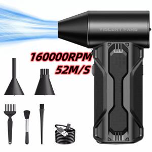 터보 제트 선풍기 휴대용 미니 터보 송풍기, 산업용 부스터 세차 건조기, 휴대용 폭력적인 터보팬, 160000 RPM, 3 단