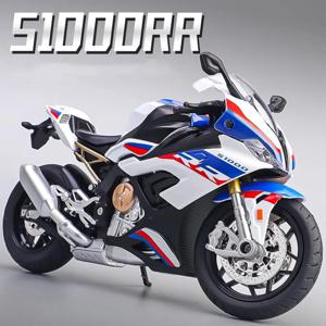 1:12 S1000RR 모델 오토바이 Kawazaki NINJA H2R 장난감 합금 다이캐스트 사운드 라이트 충격 흡수 시뮬레이션 오토바이 소년 선물
