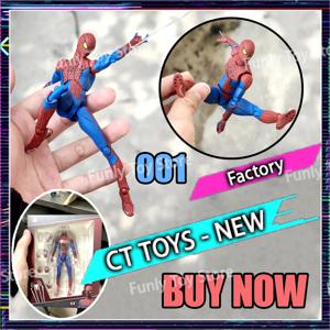 Ct Toys 스파이더맨 Mafex 001 피터 파커 앤드류 가필드 놀라운 스파이더맨 Shf 애니메이션 액션 피규어 입상 맞춤형 장난감