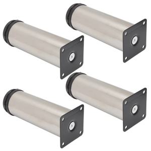 4PCS 5-25cm 가구 조정 가능한 소파 침대 다리 스테인레스 스틸 테이블 침대 소파 캐비닛 피트 발 다리 금속 교체 발