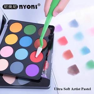 Nyoni 울트라 소프트 아티스트 파스텔 1/12 컬러 팬 케이스 최고의 결과를 위해 Sofft 도구로 적용 페인팅 드로잉 혼합 매체