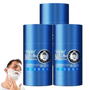 1/2/3PCS 민트 향기 남성용 쉐이빙 크림 스틱 폼 리치 젠틀 2-in-1 쉐이빙 & 클렌징 크림 하이 드레이팅 쉐이브 비어드 크림