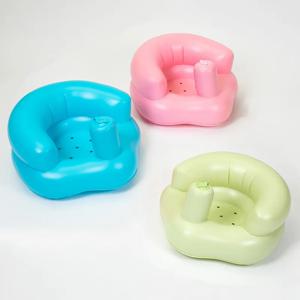 셀프 펌프 아기 팽창식 소파, 유아용 PVC 시트, 어린이 학습 저녁 의자, 휴대용 목욕 의자, 비치 안락 의자