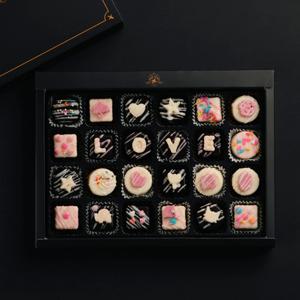 파베글라스 24구 수제 생 다크 화이트 초콜릿 DIY 만들기 발렌타인데이 화이트데이 선물 세트