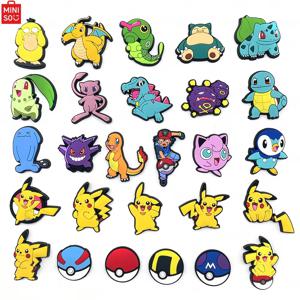 20/27/47Pcs 슬라이드 샌들에 대 한 MINISO 시리즈 구두 매력, 크리스마스 생일 선물 파티에 대 한 PVC 구두 장식 액세서리
