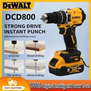 Dewalt DCD800 2000RPM 무선 임팩트 드릴 Dewalt 20V 배터리 용 1/2 인치 브러시리스 전기 스크루 드라이버 리튬 전동 공구