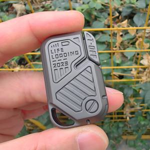 EDC Fidget 장난감 손가락 끝 슬라이더 성인 책상 장난감 스트레스 릴리프 자기 금속 회전 푸시 카드 선물 Fidget Spinner