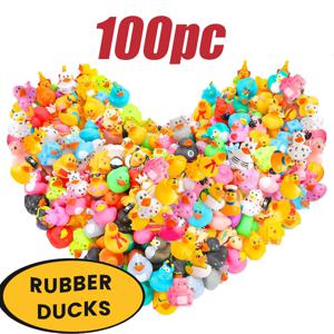 5-100PCS 고무 오리, RandomAssortment Jeep Ducks 대량, 장난감용 ini RubberDuckies, 풀 장난감 생일 선물파티 호의